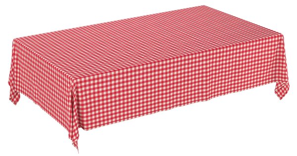Obrus na stôl obdĺžnikový farba produktu červená látka vzorované