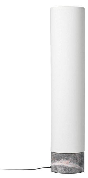Stojacie Lampa GUBI, Unbound, stmievateľné, Sivá, Obývacia izba, Kameň, Škandinávsky