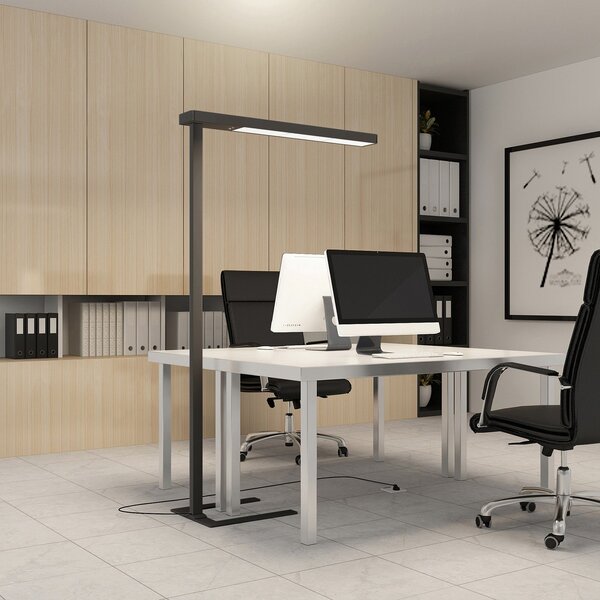 Stojacie Lampa Arcchio, Susi, stmievateľné, Čierna, Pracovňa, Hliník, Moderný