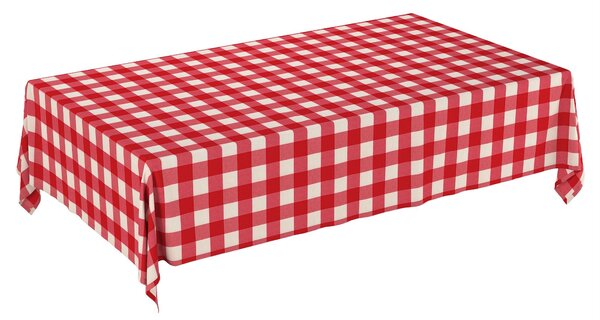 Obrus na stôl obdĺžnikový farba produktu červená látka vzorované