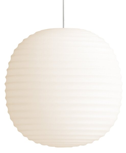 Závesné Lampa New Works, Lantern Small, stmievateľné, Biela, Obývacia izba, Sklo, Dizajnový