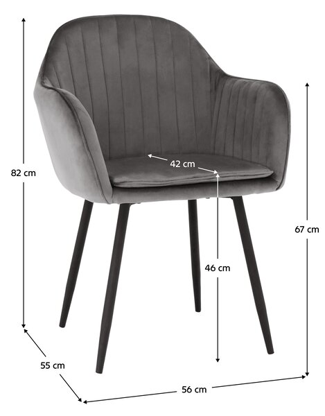 KONDELA Dizajnové kreslo, sivá Velvet látka, ZIRKON