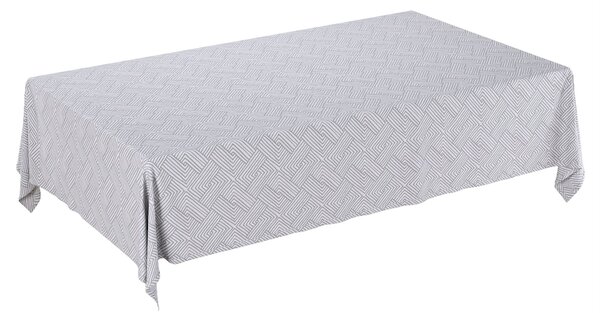 Obrus na stôl obdĺžnikový farba produktu strieborná látka zapletaná, vzorované