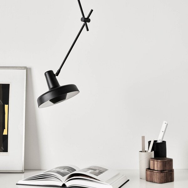 Stropné Lampa GRUPA, Arigato, stmievateľné, Čierna, Pracovňa, Kov