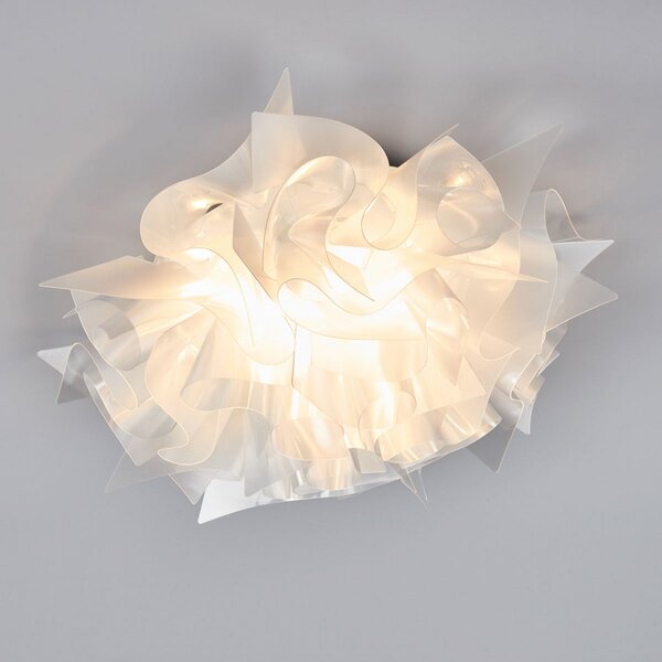 Stropné Lampa Slamp, VELI, stmievateľné, Transparentná, Obývacia izba, Plast, Dizajnový