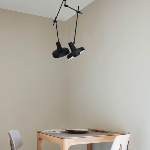 Stropné Lampa GRUPA, Arigato, stmievateľné, Čierna, Pracovňa, Kov
