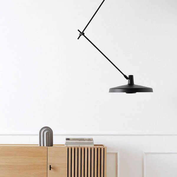 Stropné Lampa GRUPA, Arigato, stmievateľné, Čierna, Pracovňa, Kov