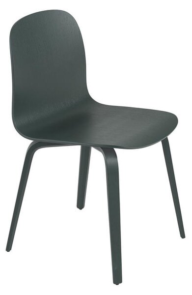 Muuto Stolička Visu, wood base, dark green