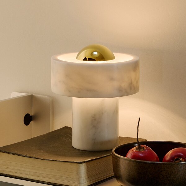 Stolové Lampa Tom Dixon, Stone, stmievateľné, Obývacia izba, Mramor, Dizajnový