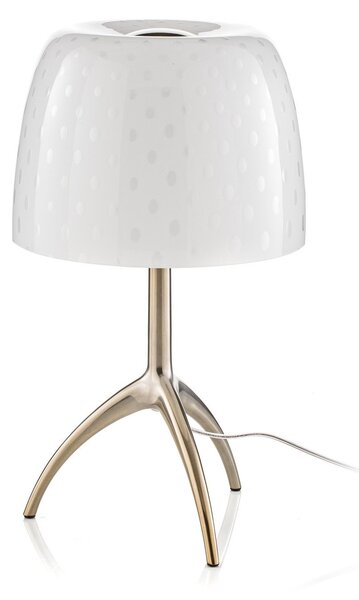 Stolové Lampa Foscarini, Lumiere, Biela, Obývacia izba, Sklo, Dizajnový