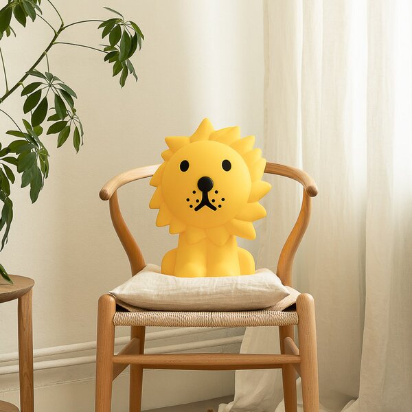 Stolové Lampa Mr Maria, Lion, stmievateľné, Žltá, Detská izba, Plast