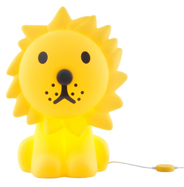 Stolové Lampa Mr Maria, Lion, stmievateľné, Žltá, Detská izba, Plast