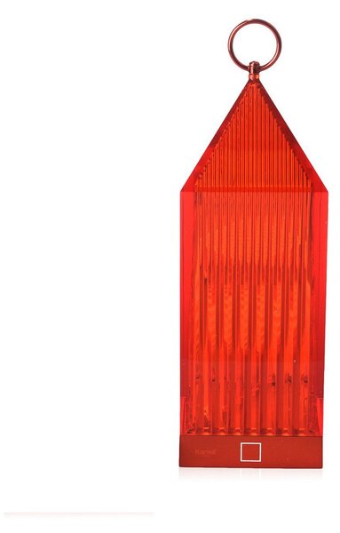 Vonkajšie Svietidlo Kartell, Lantern, stmievateľné, Červená, Balkón, Plast, Dizajnový
