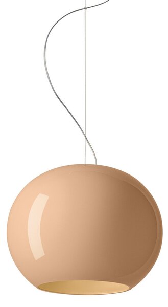 Závesné svietidlá Foscarini, Buds 3, stmievateľné, Béžová, Obývacia izba, Sklo, Dizajnový