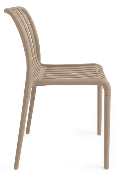 Záhradný set TREGO ISLAND - 2 stoličky a okrúhly stôl ø 60 cm, béžová