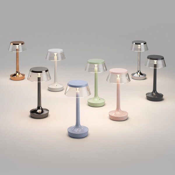 Stolové Lampa FLOS, Bon jour unplugged, stmievateľné, Biela, Chodba, Plast, Dizajnový
