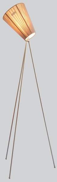 Stojacie Lampa Northern, Oslo Wood, stmievateľné, Béžová, Obývacia izba, Tkanina / Textil, Dizajnový