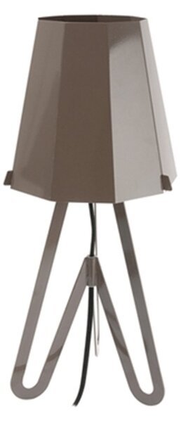 LEITMOTIV Stolná lampa Flow – šedá 44 cm, ø 19 cm