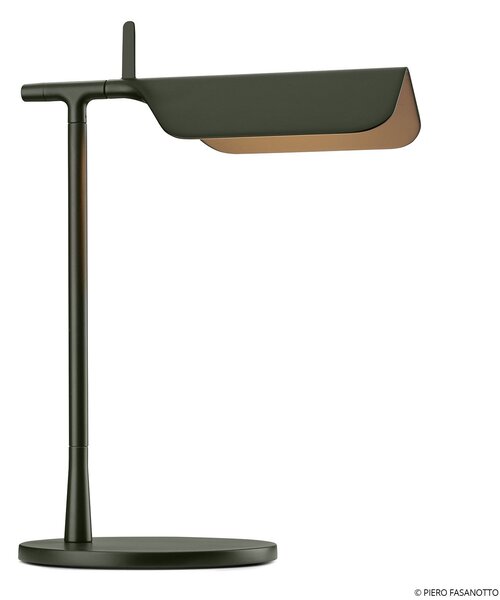 Stolové Lampa FLOS, Tab T, Zelená, Obývacia izba, Kov, Dizajnový