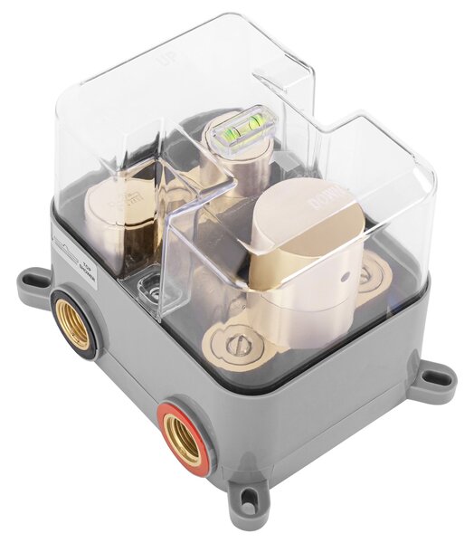 Podomietková sprchová sada LUNGO - zlato + termostat + BOX