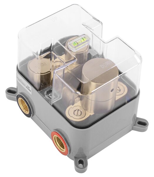 Podomietková sprchová sada LUNGO brúsené zlato + termostat + BOX