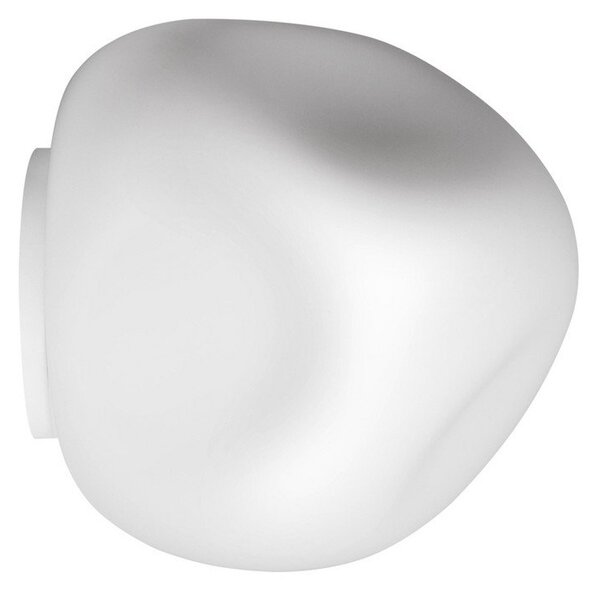 Stropné Lampa Foscarini, Hoba Midi, Biela, Obývacia izba, Sklo, Dizajnový