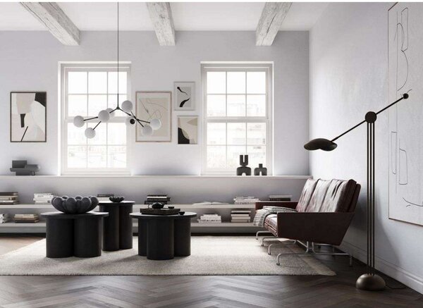 Lustre 101 COPENHAGEN, stmievateľné, Sivá, Obývacia izba, Sklo, Moderný