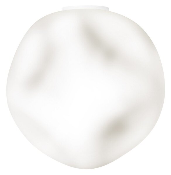 Stropné Lampa Foscarini, Hoba Grande, stmievateľné, Biela, Obývacia izba, Sklo, Dizajnový
