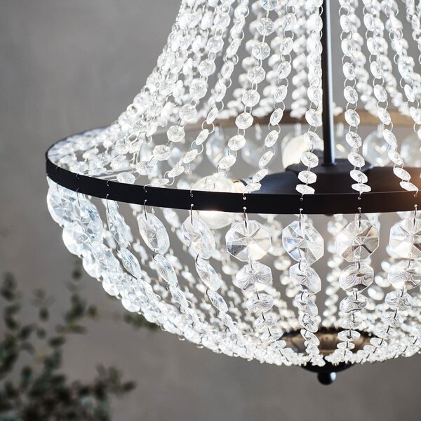 Lustre Markslöjd, Gränsö, stmievateľné, Transparentná, Obývacia izba, Krištáľ