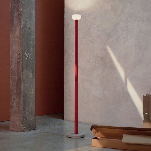 Stojacie Lampa FLOS, Bellhop, stmievateľné, Červená, Obývacia izba, Kov, Dizajnový