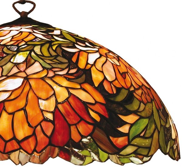 Kvetované tienidlo Tiffany Garden - Ø 50*24 cm - Clayre & Eef