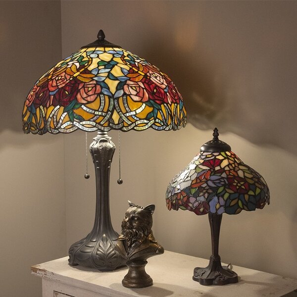 Clayre & Eef Stilní lampa Tiffany Woman - Clayre & Eef