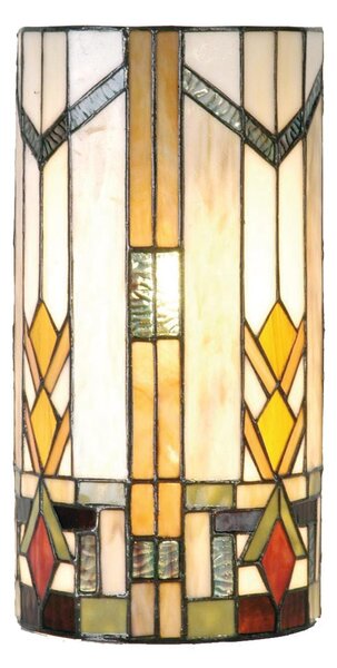 Nástenná lampa Tiffany - 20 * 11 * 36 cm 2x E14 / Max 40w - Clayre & Eef