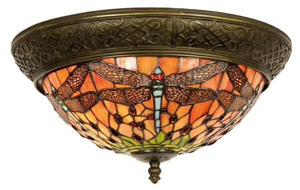 Stropné svetlo Tiffany Cecile - Ø 38*19 cm E14/max 2*40W - Clayre & Eef