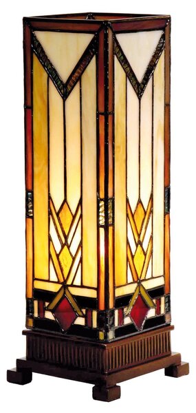 Stolná lampa Tiffany - 12.5*35 cm 1x E14 / Max 40W - Clayre & Eef