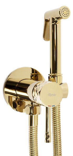 Rea Lungo Loop Diamond, podomietková bidetová batéria, zlatá lesklá, REA-B8997