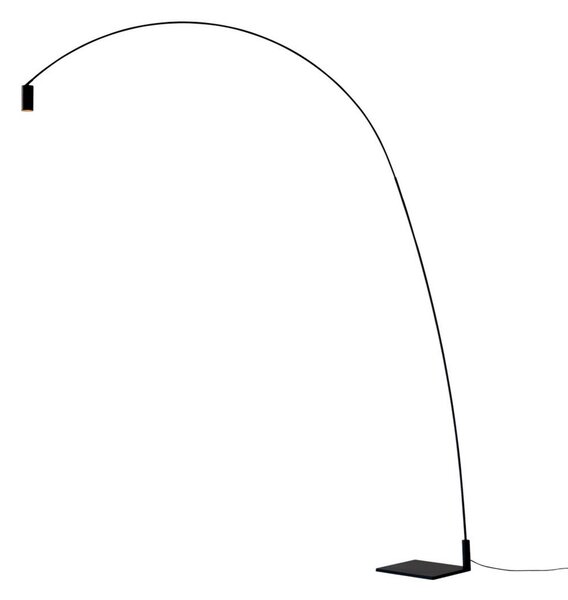 Stojacie Lampa Nemo Lighting, Fox, stmievateľné, Čierna, Obývacia izba, Kov, Moderný