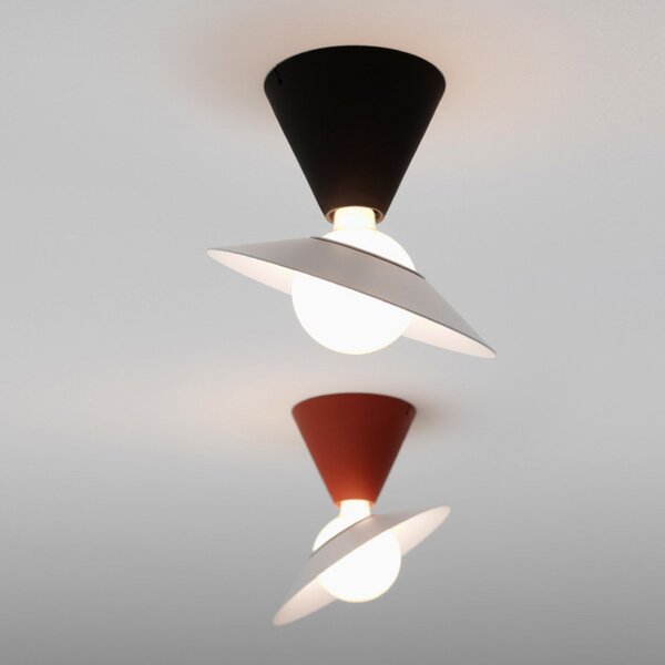 Stropné Lampa Stilnovo, Fante, Červená, Obývacia izba, Plast, Dizajnový