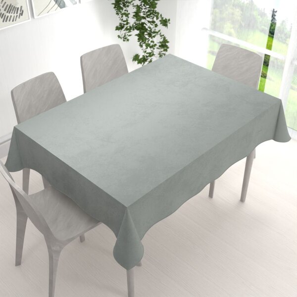Biante Zamatový obdĺžnikový obrus Velvet Premium SVP-046 Svetlo sivý 50x100 cm