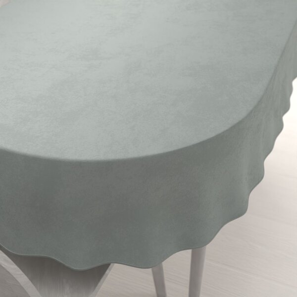 Biante Zamatový oválny obrus Velvet Prémium SVP-046 Svetlo sivý 50x100 cm