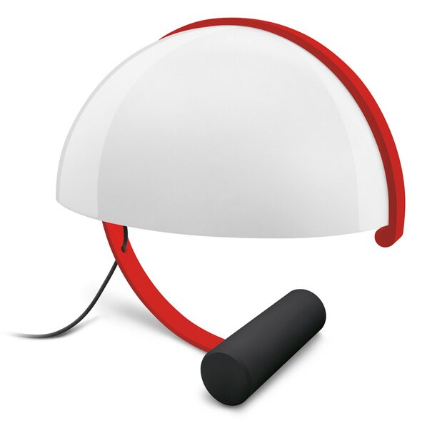 Stolové Lampa Stilnovo, Meta, stmievateľné, Červená, Obývacia izba, Kov, Dizajnový