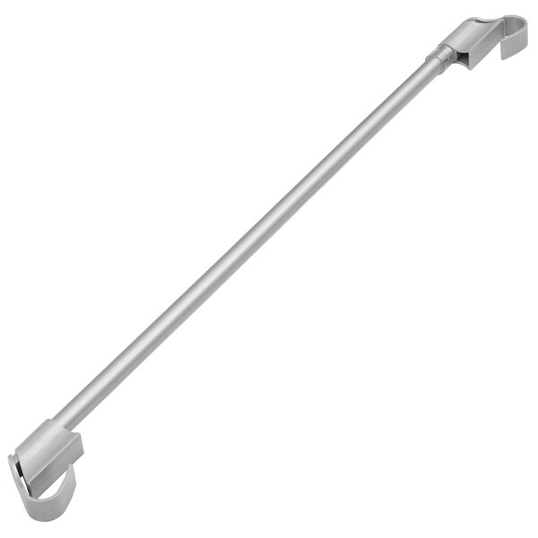 Plastová Mini záclonová tyč teleskopická / Vitrážka 75-125 cm Striebro