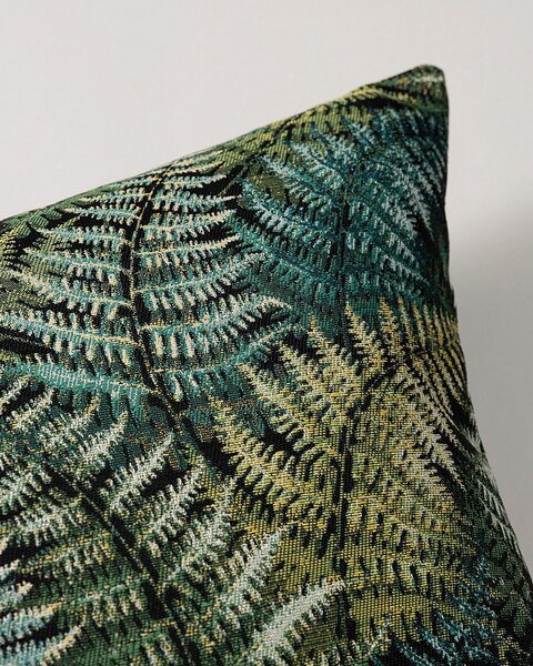 Karin - jednoduchá obliečka, 60x40cm farba produktu zelená látka zapletaná, vzorované