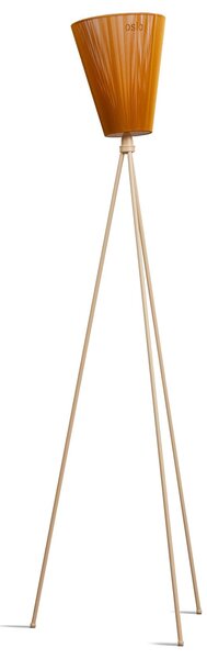 Stojacie Lampa Northern, Oslo Wood, stmievateľné, Obývacia izba, Tkanina / Textil, Dizajnový
