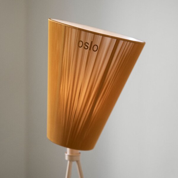 Stojacie Lampa Northern, Oslo Wood, stmievateľné, Obývacia izba, Tkanina / Textil, Dizajnový