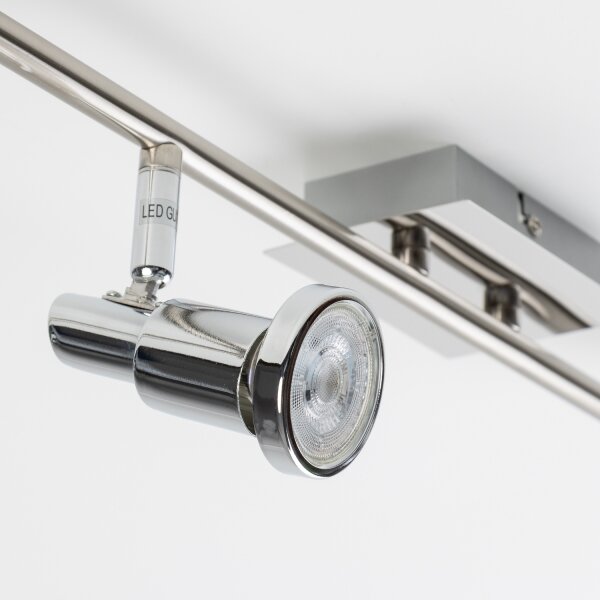 LED bodové svietidlo 6xGU10/5W/230V lesklý chróm