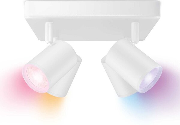 Stropné Lampa WiZ, Imageo, stmievateľné, Biela, Chodba, Hliník, Moderný