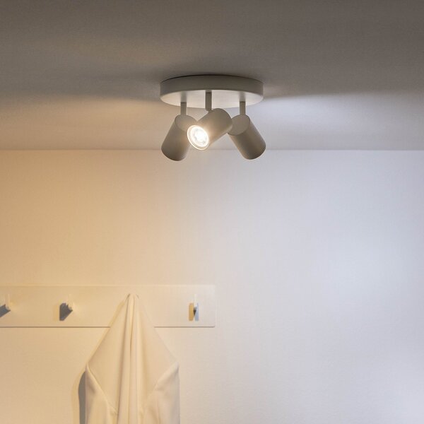 Stropné Lampa WiZ, Imageo, stmievateľné, Biela, Chodba, Hliník, Moderný