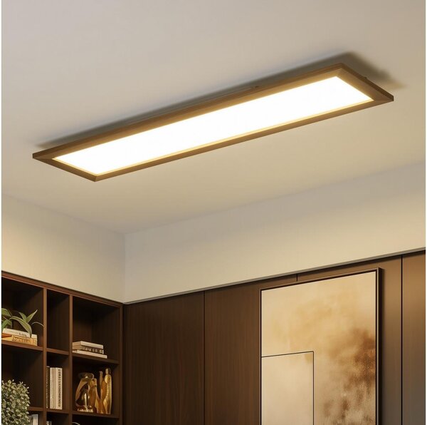 Brilagi - LED Stropné svietidlo SLIMFRAME WOOD LED/58W/230V 124x34 cm tmavohnedá