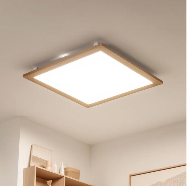 Brilagi - LED Stropné svietidlo SLIMFRAME WOOD LED/58W/230V 64x64 cm hnedá